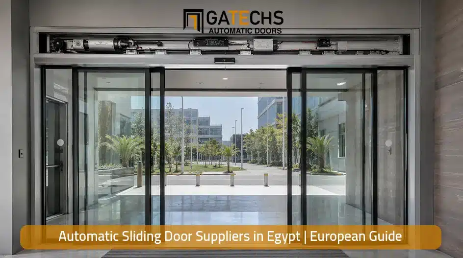 Sliding door suppliers in Egypt providing automatic sliding glass door systems for commercial entrances