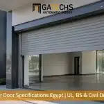 Heavy-duty commercial security barrier meeting Shutter Door Specifications Egypt at a Cairo site
