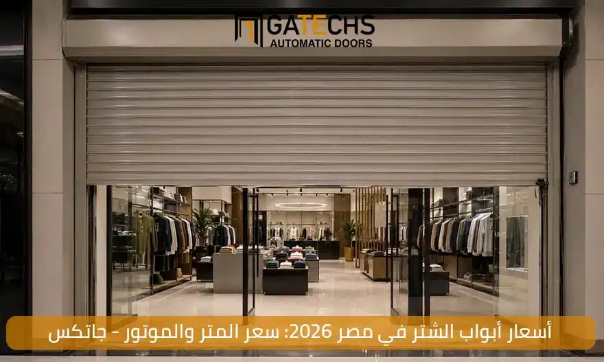أسعار أبواب الشتر الأوتوماتيكية وتكلفة الشتر في مصر 2026 من خلال جاتكس